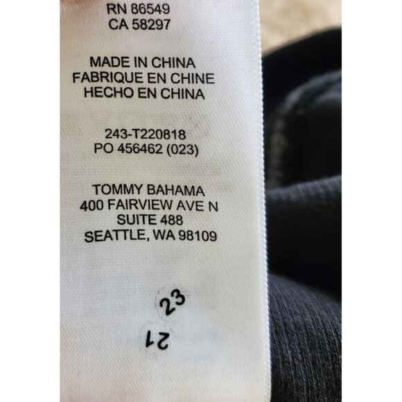 Tommy Bahama Quarter Zip Pullover XXL | Charcoal Gray Pima Cotton Tencel Blend - Picture 4 of 8